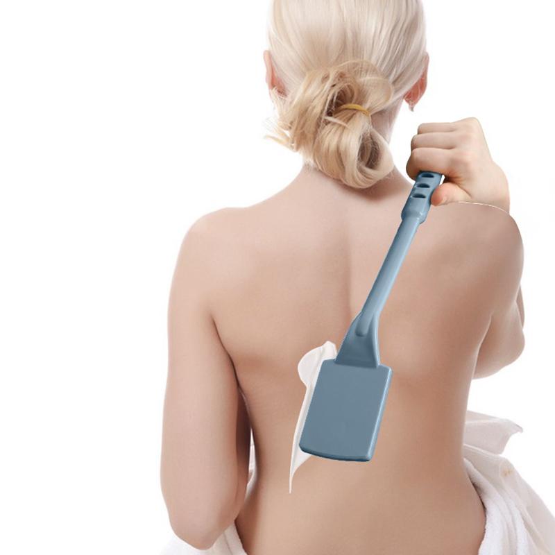 Lotion-Applikator, Duschgel-Bürste, gepolsterte Bürste mit langem Griff, zur Selbstanwendung für die Rückseite, Füße, Hautcreme, Sonnenschutz