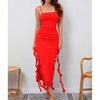Summer Women's Dress Halter Line Shoulder Lace Dress Sexy Spice Dress