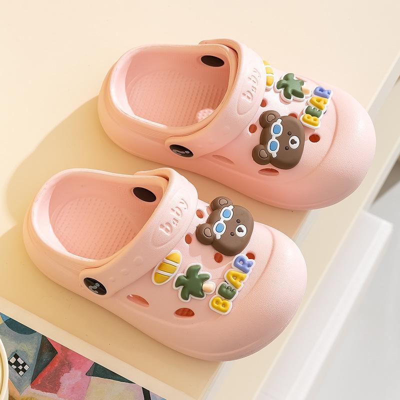 

Cartoon Slippers - Boys Anti-slip Shoes with Soft Rubber Soles - Girls Shoes 34-35 рожевий