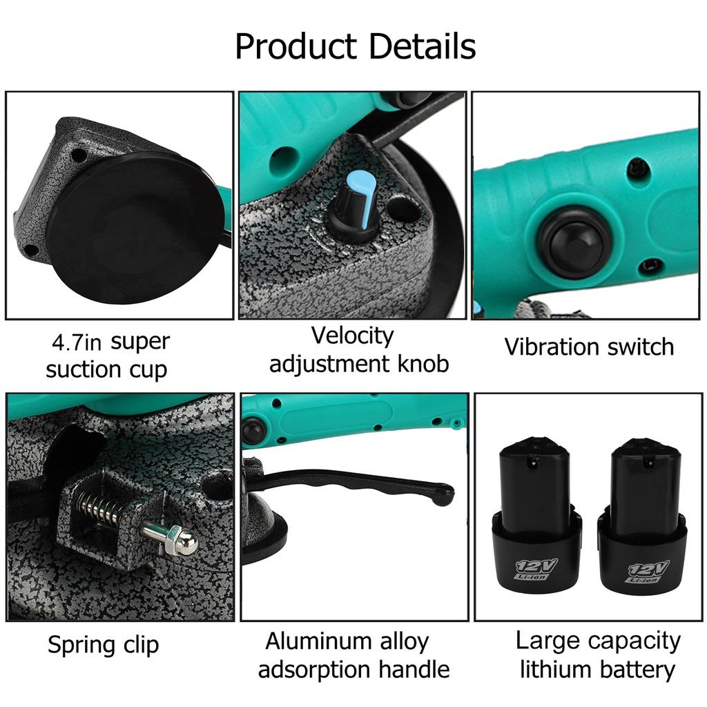 100x100cm Tiling Tiles Machine 40kg Ceramic Tile 12VF Vibrator Suction Cup  Automatic Floor Vibrator Leveling Tools