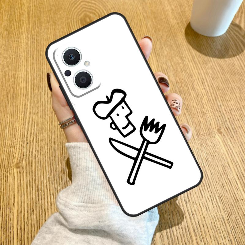 Cooking Chef Funda For OPPO Reno 12F 11F 13F 14F 8T 8 Lite 10 11 12 13 14 OPPO Find X8 X6 X5 X9 Pro Case