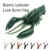 8cm Bionic Lobster Bait Submerged Hammer Shrimp Bait Lure Soft Bait  Lobster Fishing