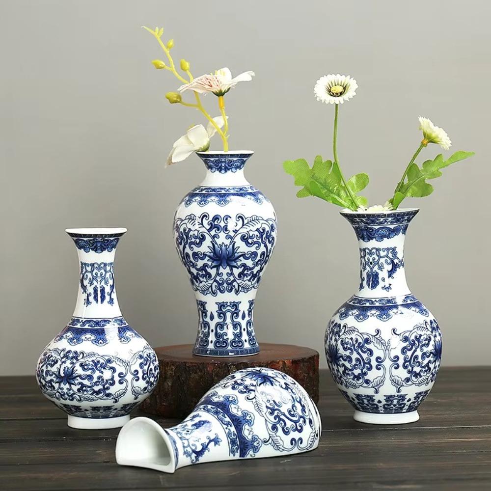 DIY Flower Arrangement Wall Hanging Hydroponic Vase Ornaments Antique Ceramic Vase