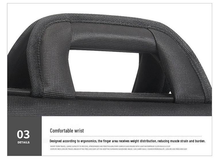 Oxford Cloth Men's Laptop Briefcase - Large Capacity Business Crossbody & Handbag