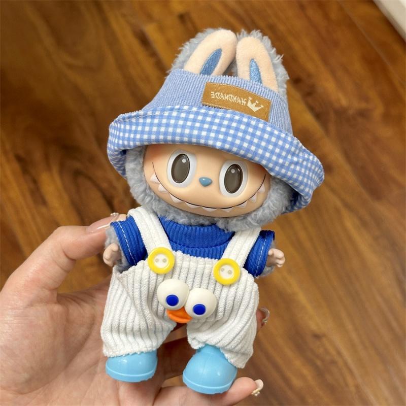 Mini Doll's Clothes Suitable for Labubu Accessories Clothes Cute Overalls No Doll