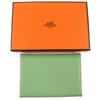 Pristine HERMES Card Case Calvi Duo Bifold Wallet with Evercolor Leather Used