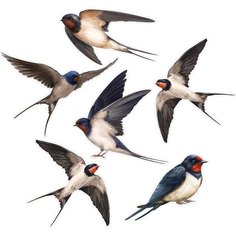 Prevent Bird Accidents with Easily Apply Window Decals Safety and Beauty AntiCollision Cling Decals for Glass Protectors