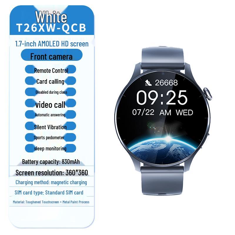 Middle School Student Smartwatch: Kids' Video, GPS, SIM Dual Call.