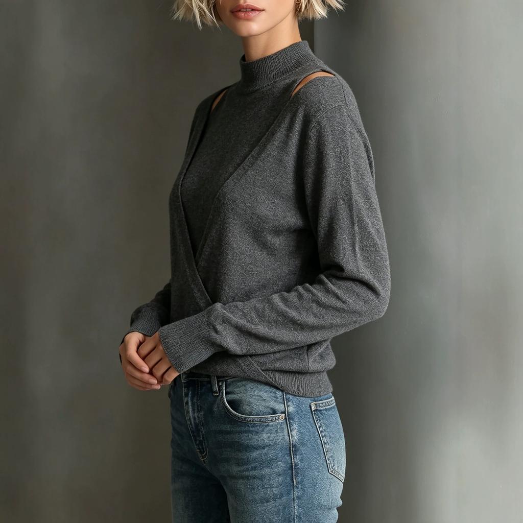 Women's Turtleneck Knitwear, Long Sleeve