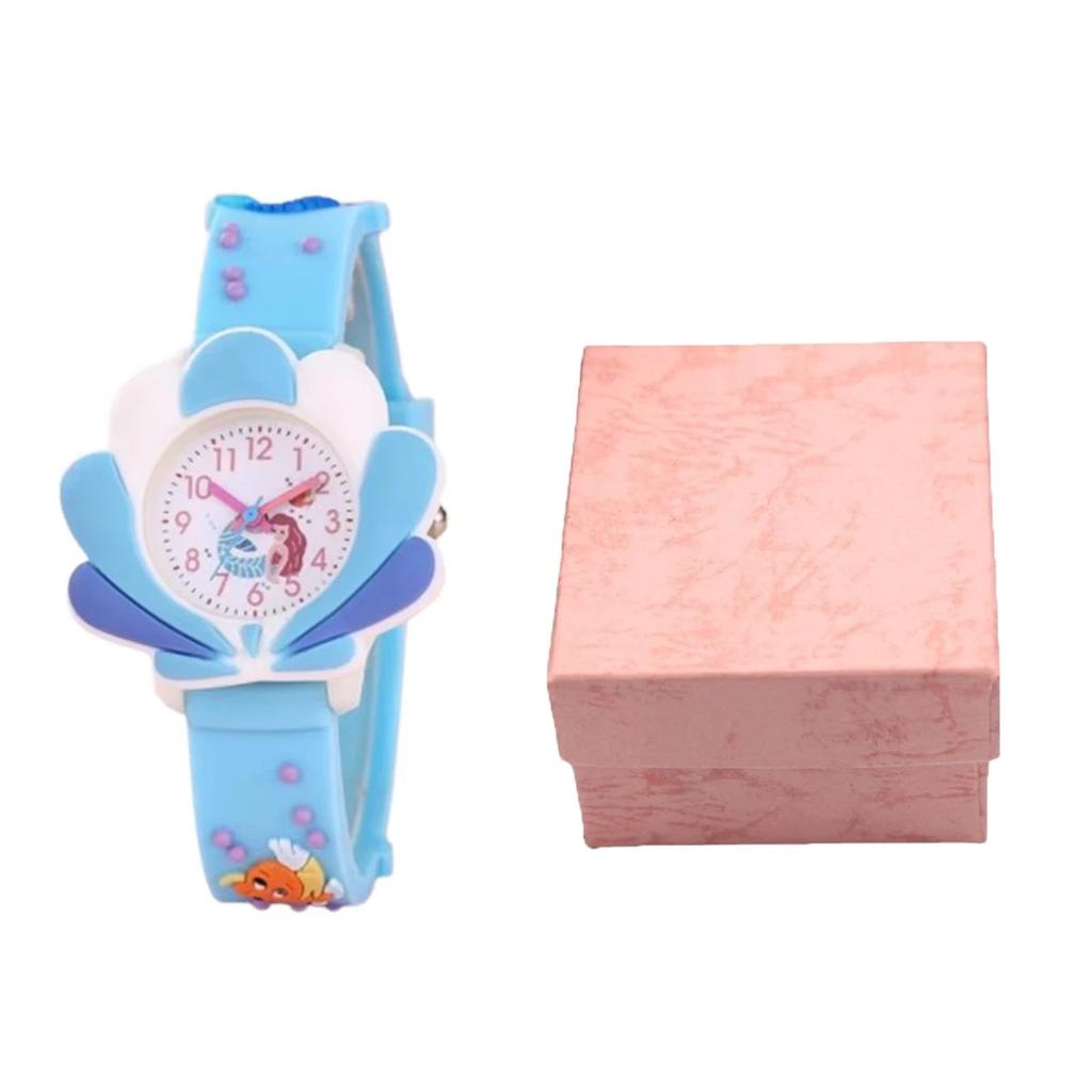 2025 New Sunflower Cloud Printed Silicone Band Children's Watch Girl Cute Cartoon Quartz Watch Kids Watches Boys Girl Watche