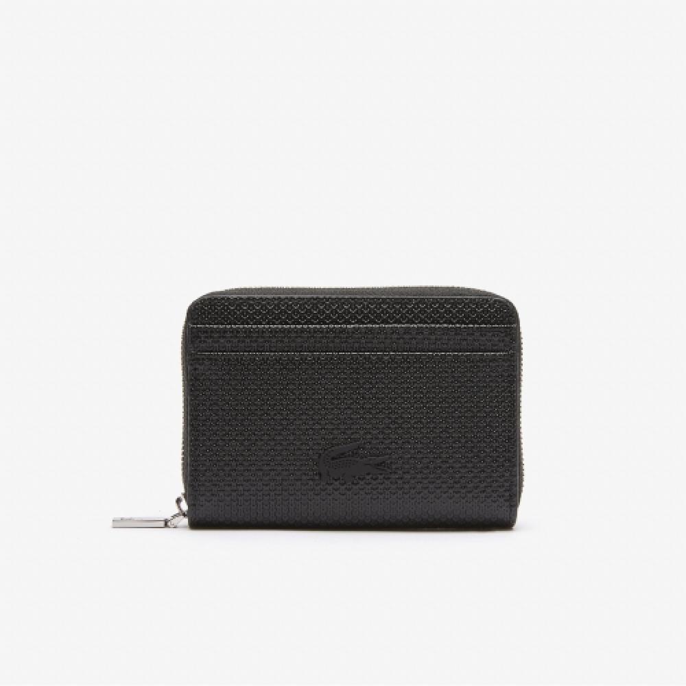 

LACOSTE Женский кошелек для монет Chantaco Classic на молнии [черный]