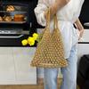 and-Woven Bag Women Handmade Hollow Handbag Female Shoulder Bag Big Capacity Summer Casual Travel Beach Tote Purse