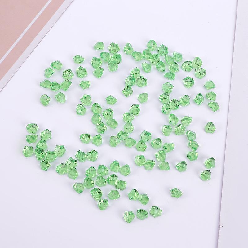 About 200Pcs Colorful Aquarium Acrylic Stones Crystal Decor Vase Filler Pebble Fish Tank Accessories DIY Decoration