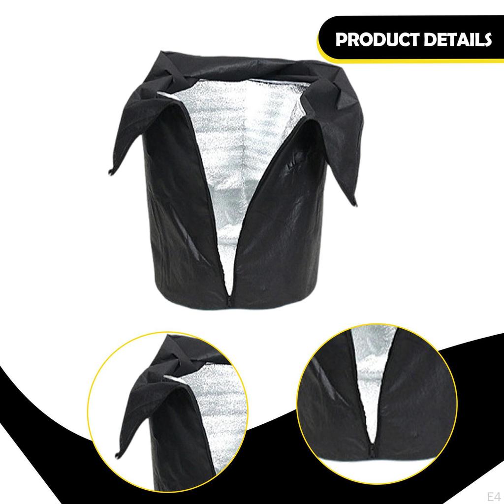 Plant Winter Protection Pot Anti Frost Cover with Drawstring and Zipper Flower Bag