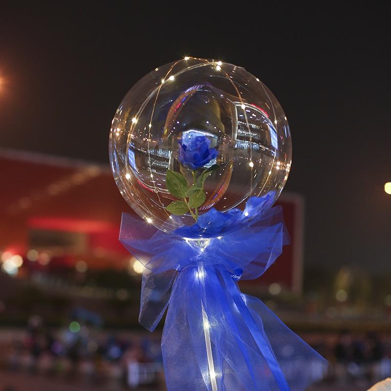 Balão Buquê de Rosas Luminosas de LED – Presente Perfeito Para o Dia dos Namorados, Mães, Namoradas