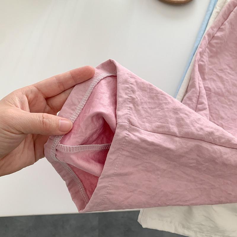 Casual Teen Girl Clothes Kids Girls Pants Solid Color Trousers Children's Pants Cute Elegant Girl Wear