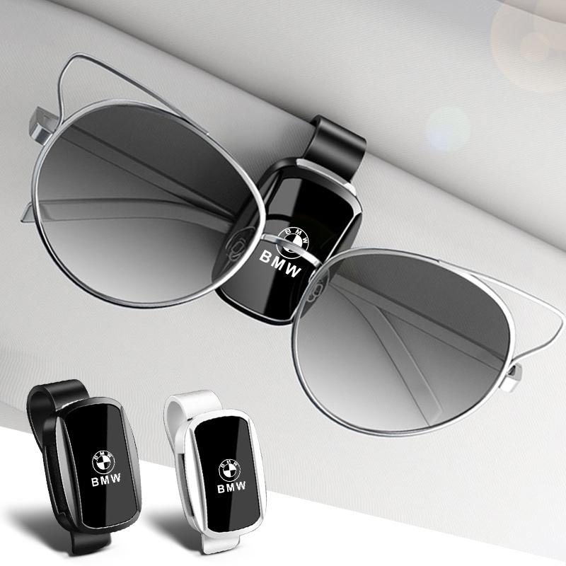 New Car Sun Visor Glasses Holder Sunglasses Case For BMW X1 X2 X3 X5 X4 X6 X7 G30 G20 G32 G11 G12 F40 F30 F20 F10 F34 Sticker UU4