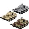 Military Series Building Blocks MOC WW2 Artillery Armored German Tiger E Tank Model DIY Kids Puzzle Assembly Toys Birthday Gift