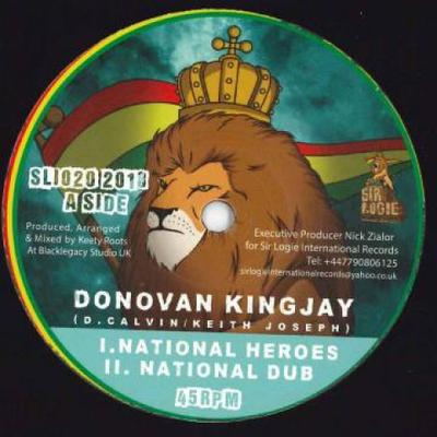 10inch Record DONOVAN KINGJAY - National Heroes; National Dub / Ari SLI020 Sir Logie Inter 2018 UK Reggae, Ska & Dub