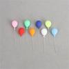 Pack of 8 Colorful Small Resin Balloon Portable Accessory for Dollhouses Garden Creative Landscape Accent Daily Use