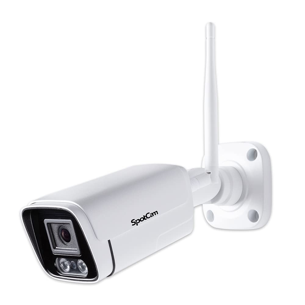 

SpotCam BC1 2K Роздільна здатність Хмарний WiFi Бізнес Кульова IP Нічне бачення IP66 SD-карта Безкоштовна Хмара на все життя Зроблено в Тайвані Камера, Для приміщень/вулиці, Двосторонній