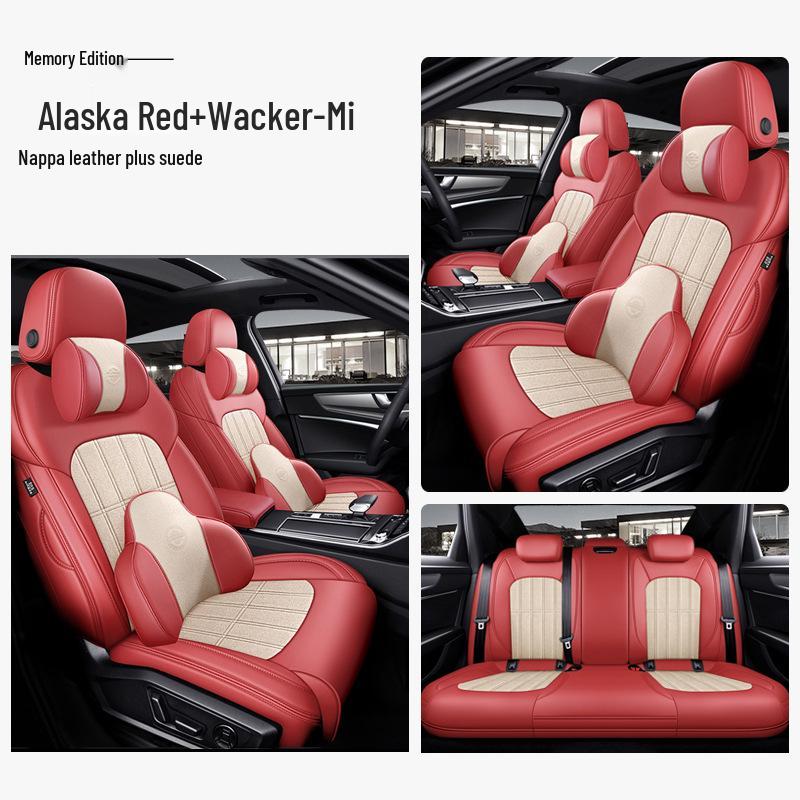 Universal Suede Car Seat Cover: Full Coverage, Ventilated, All-Season Cushion