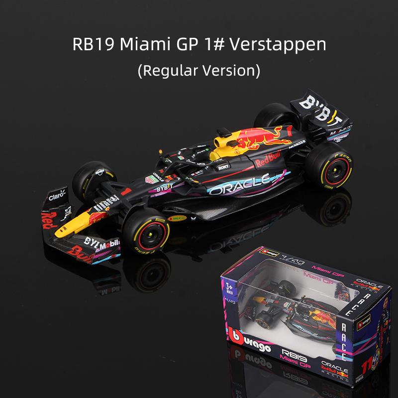Bburago 1:43 Verstappen F1 Alloy Car Model Red Bull Racing RB16B RB19 RB20 RB21 Static Diecast Toy