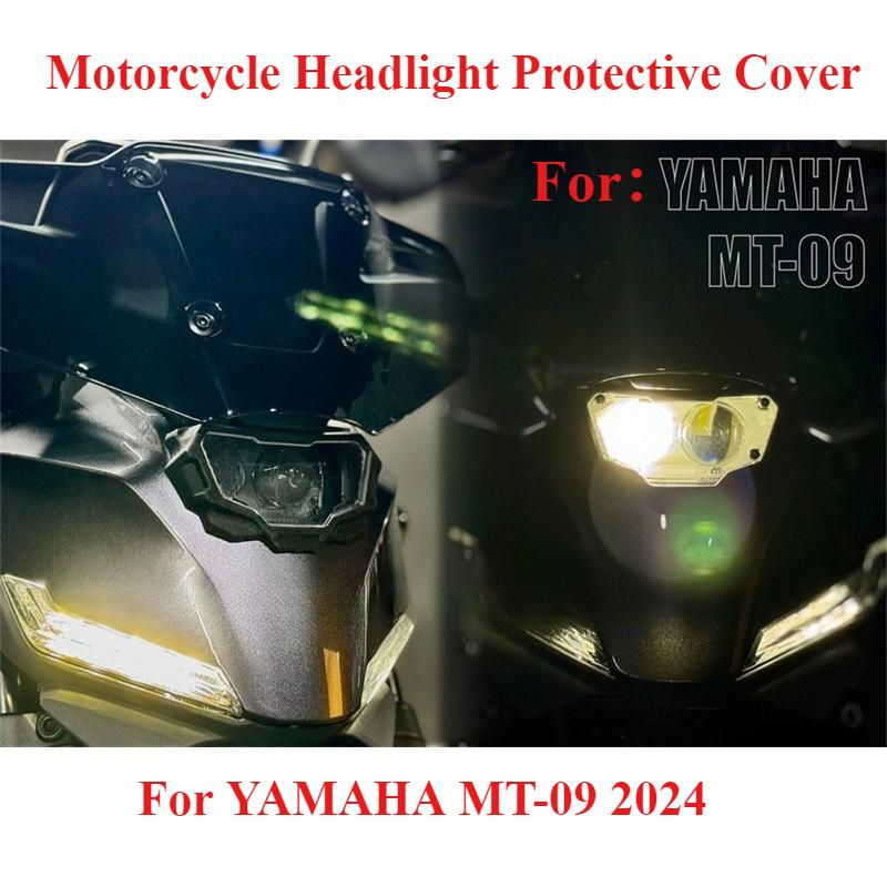 Motorcycle Headlight Cover Protective Sheet Suitable for Yamaha MT09 MT-09 MT 09 2024 2025Y-AMT Headlight Protective Cover