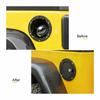 Black Fuel Filler Gas Cap Door Tank Cover Accessories For Jeep Wrangler TJ 97-06