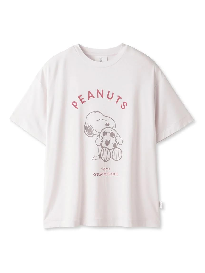 

Футболка Peanuts One Point PWCT242233 PNK [Gelato Pique] женская розовый