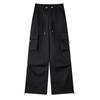 Women's High Waist Waterproof Wide Leg Trousers - Warm, Windproof, Quick-Dry Softshell for Autumn Cycling and Casual Wear
