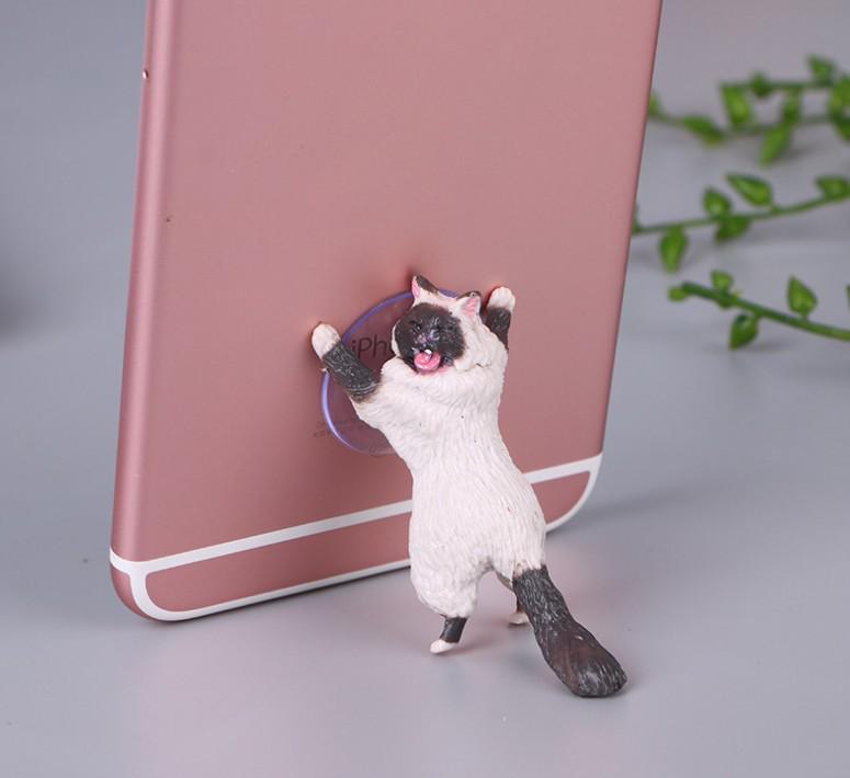 Creative Cat Suction Cup Phone Holder - Cute Gadget for Adults and Kids