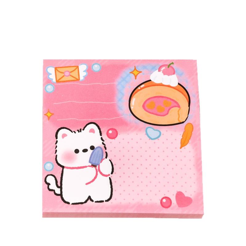 Gift West Highland Note Cute High Looking Square Memo Pad Student Stationery Sticky High End Kawai Stationery School Supplies