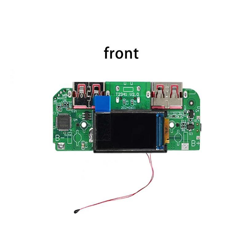 1Pcs Bidirectional Fast Charger Buck Converter Mobile Power Module DIY Power Motherboard With Display Type-c USB 22.5W