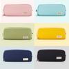Angoo Astuccio per penne a doppia faccia Astuccio per matite Speciale Macaron Colore Doppia tasca in tela Custodia per cancelleria Viaggio scolastico A6899