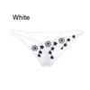 1PC Lady Erotic Lingerie Sexy Lace Flowers Panties Low Waist G-string Transparent T-back Briefs Women Charming Thongs Underwear