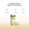 Namhya - Thé aux Herbes Jasmin - 20 Sachets de Thé (~20 Tasses) - Réduit le Stress, Améliore l'Humeur, Aide à la Digestion - [Fleurs de Jasmin] - 100% Naturel, Sans P