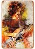 Rock Guitar Vintage Tin Sign Music Poster Wall Plaque Retro Tinplate Crafts Decor for Bar Garage Club Night Rock Party