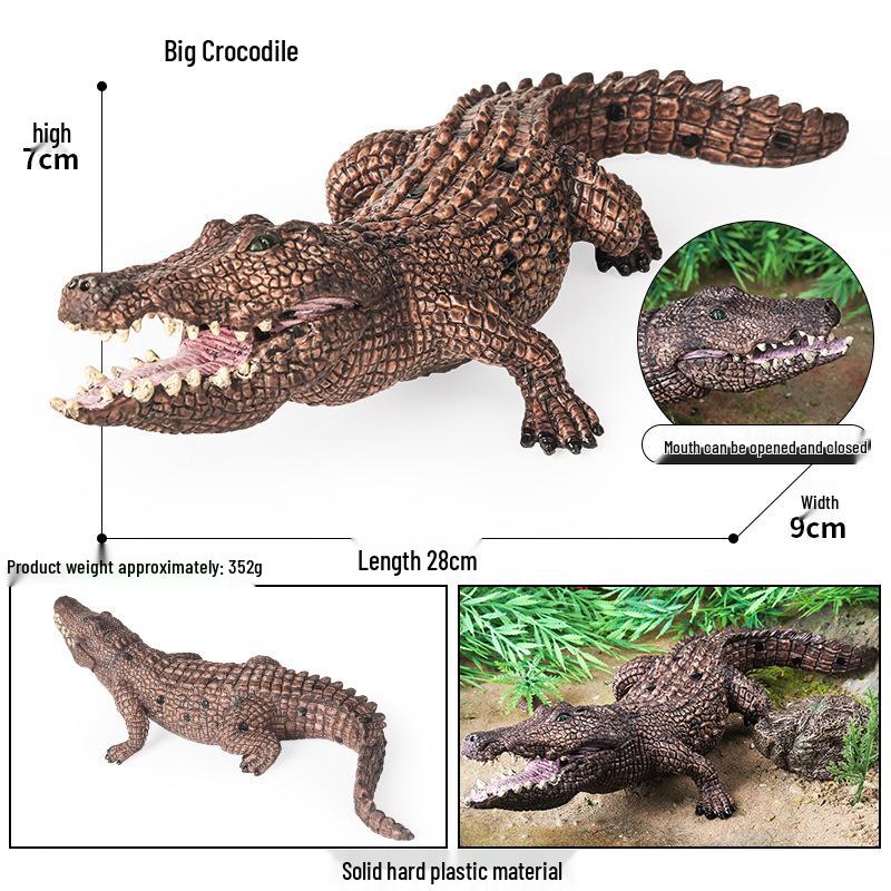 Wildlife Simulation Model: Tiger, Lion, Panda, Elephant, Rhinoceros, Kangaroo, Leopard, Horse, Sheep Toy Set