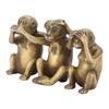 Wise Monkey Statues HearNo Evil SeeNo Evil SpeakNo Evil Monkey Ornaments for Home Office Decorations