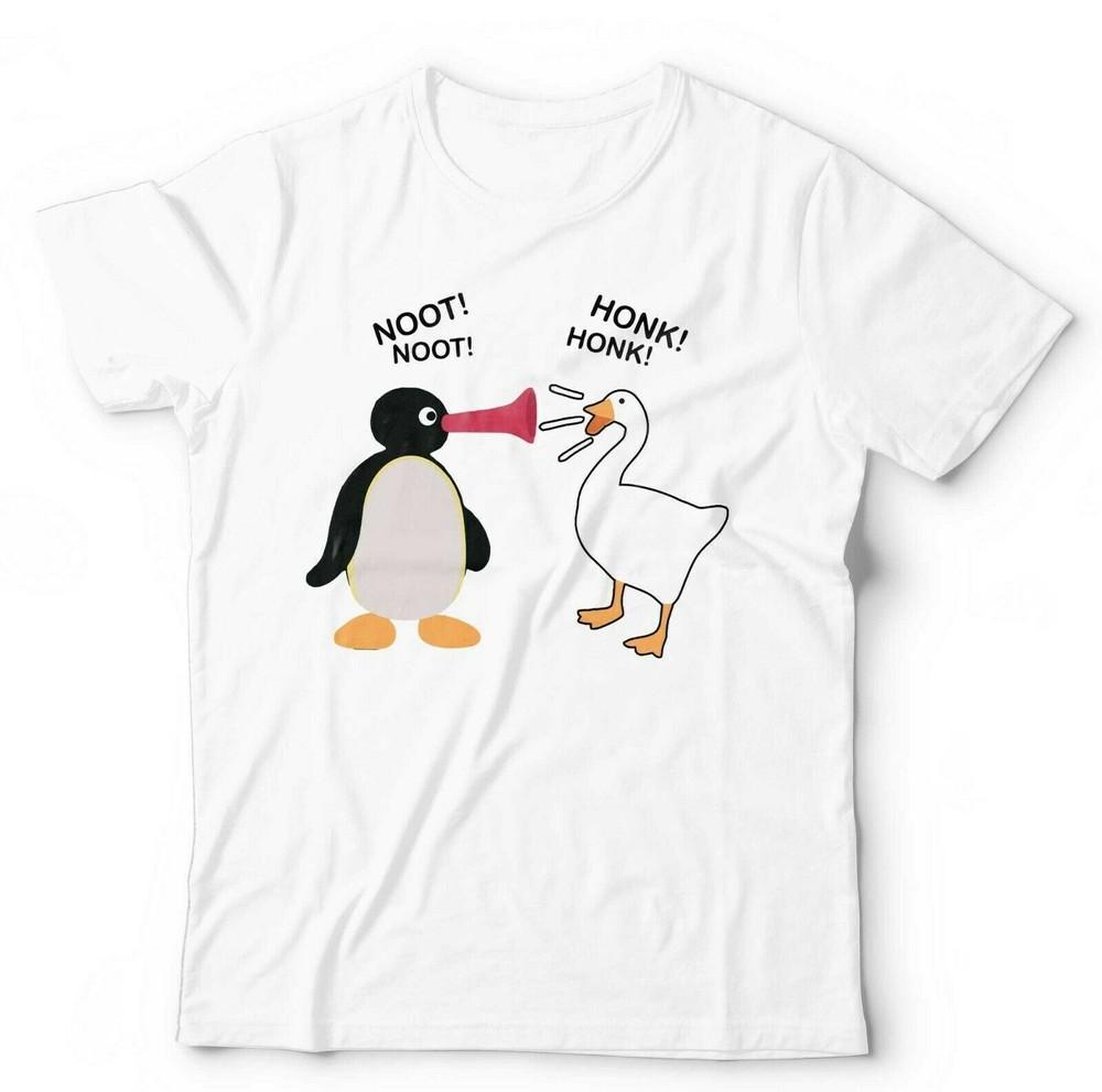 Pingu Tshirt Noot Noot Honk Honk Unisex Kids Untitled Goose Game Funny