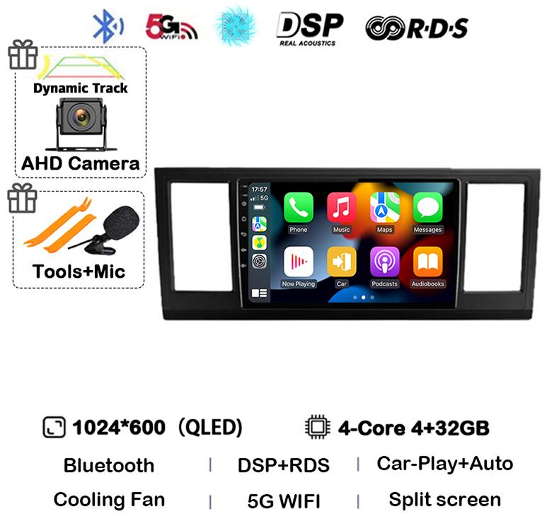 Android 14 Auto Carplay Car Radio For VW Volkswagen Caravelle 6 T6 2015 2016 2017 2018 2019 2020 Multimedia Player GPS WIFI+4G