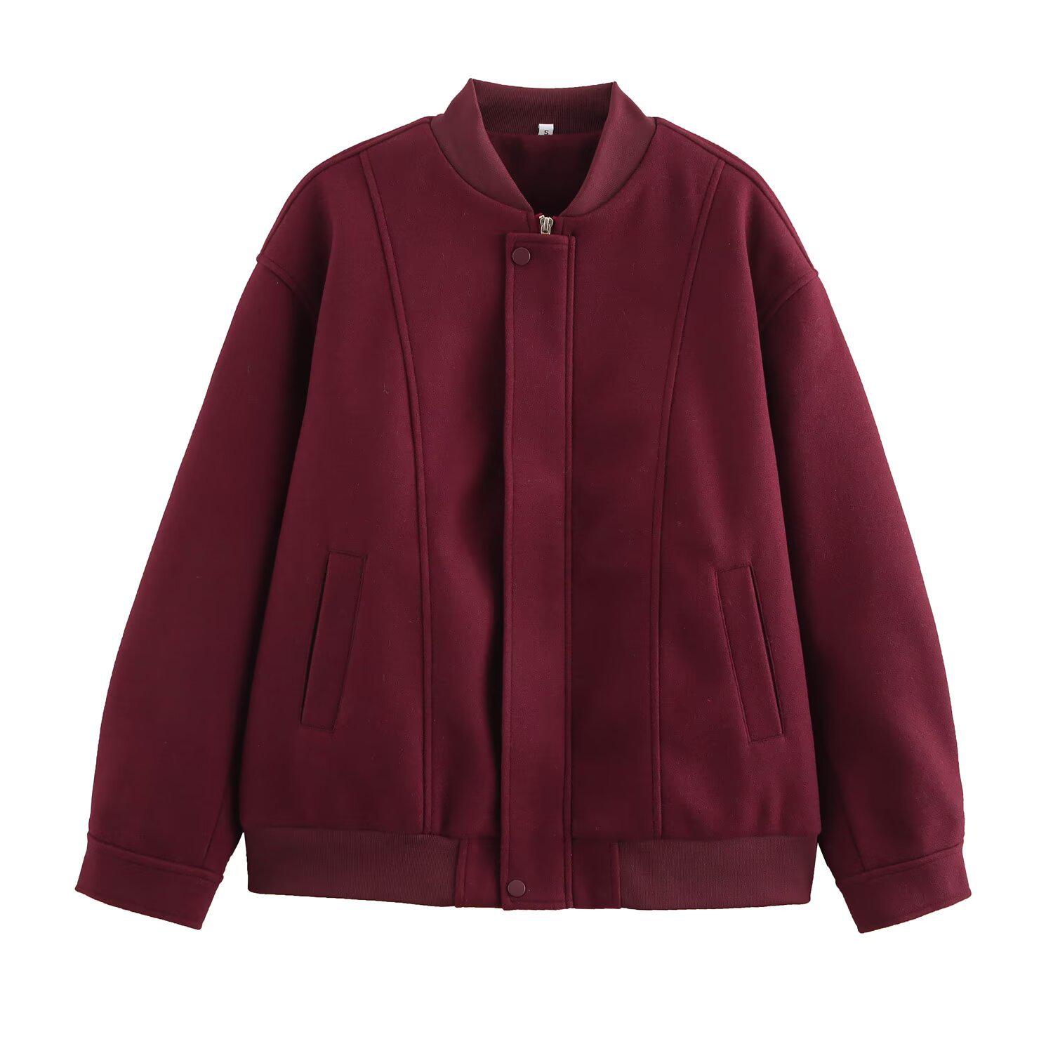 

Women s European & American Fashion Woolen Jacket Coat - 2024 Autumn/Winter Small