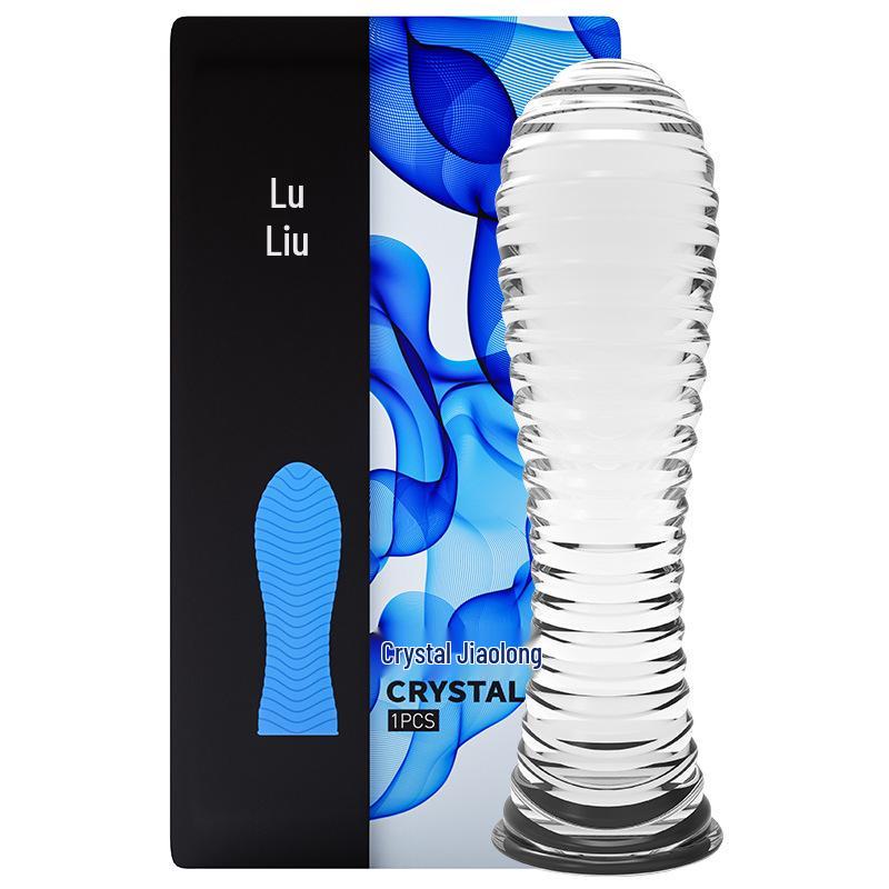 Celebrity Erotic Wolf Tooth Crystal Sleeve for Men - Thickened God of War Alternative Toy.