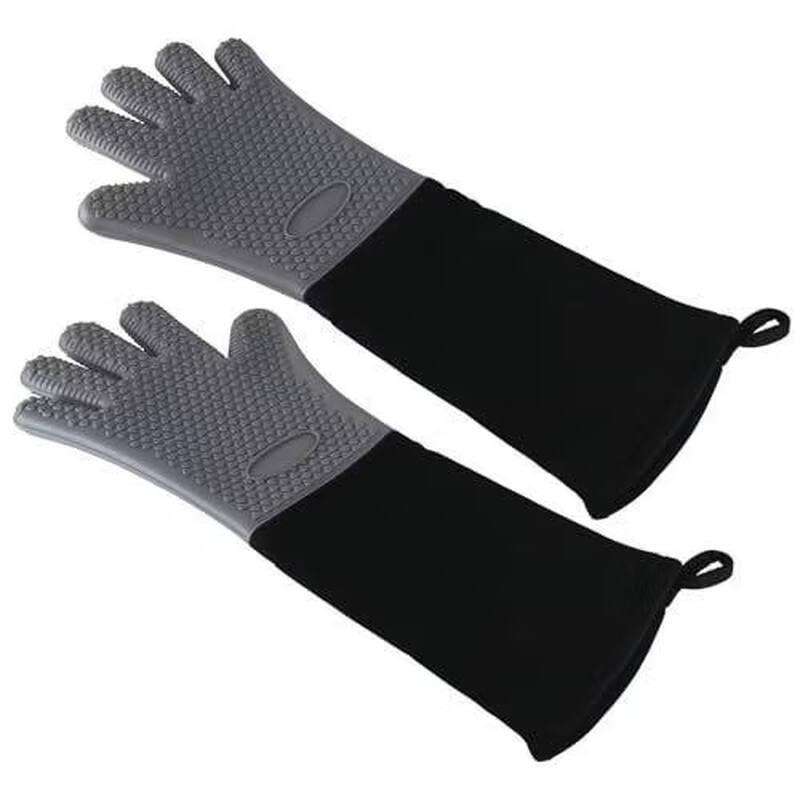 Handun Extra Long Silicone Heat Resistant Oven Gloves