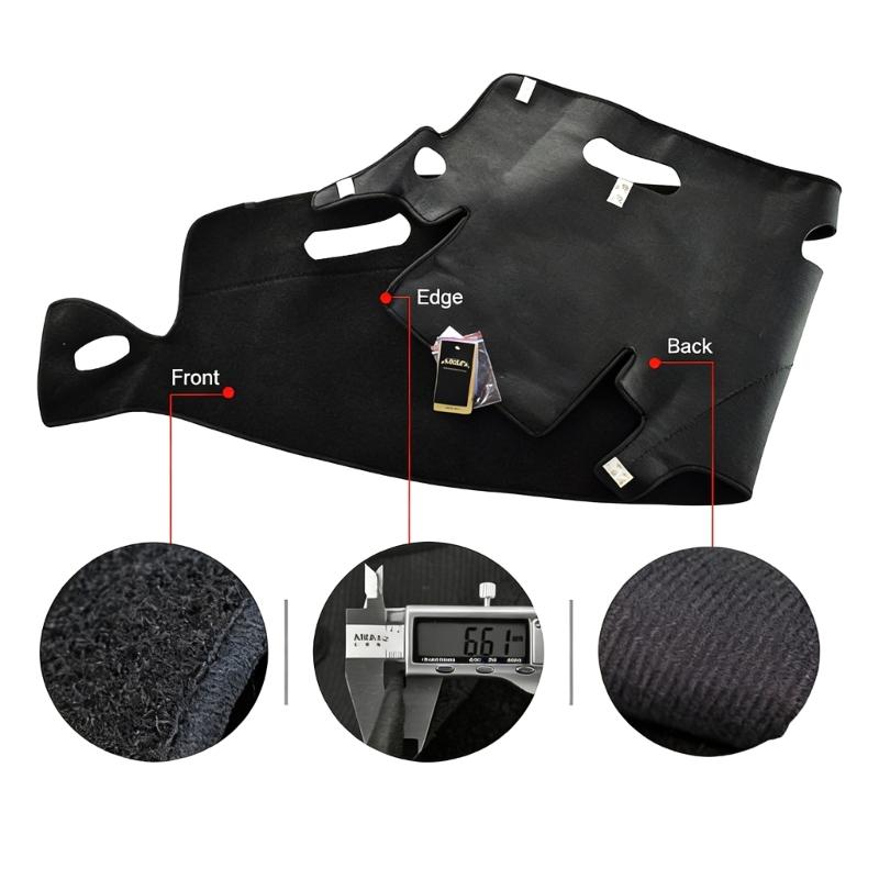 Nonwoven Fabric Dashs Board Cover Not Slip Designs Polyester Vehicle Dashboard Mat Perfect for Dacia  2014-2016 Models