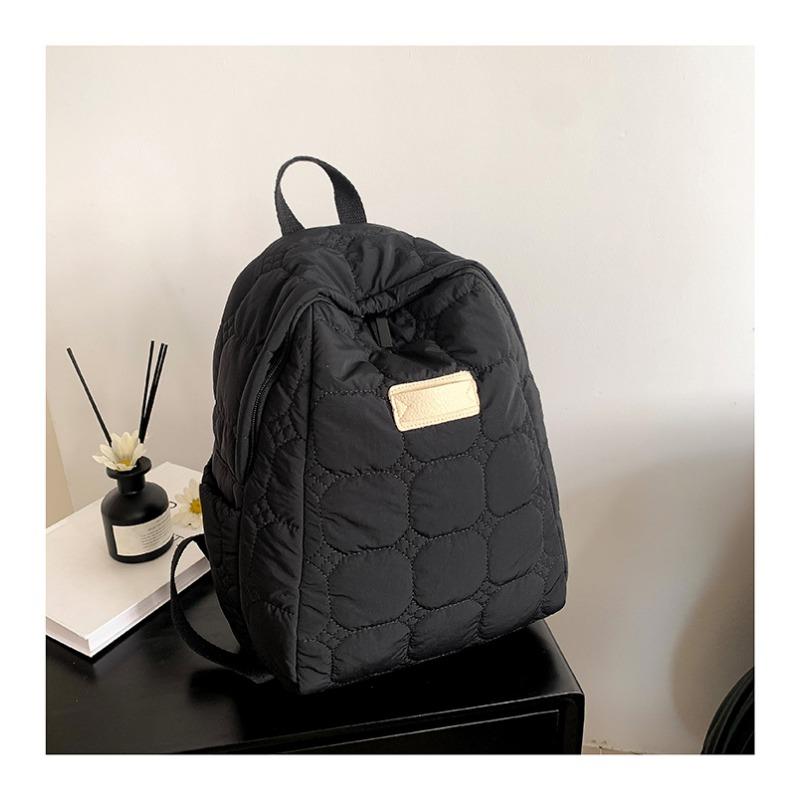 

Cotton clothes backpack new fresh backpack women s simple casual lightweight waterproof backpack чёрный