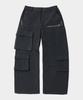 Place Studio Winter Big Pocket Eyelet Waist Cargo Wide Hidden String Work Pants_2 Colors