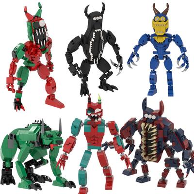 Garten Of Banban 9 Chapter Red Green Mix Monster Green Dog Black Cattle Construction Blocks Xmas Toys Birthday Gifts Kids