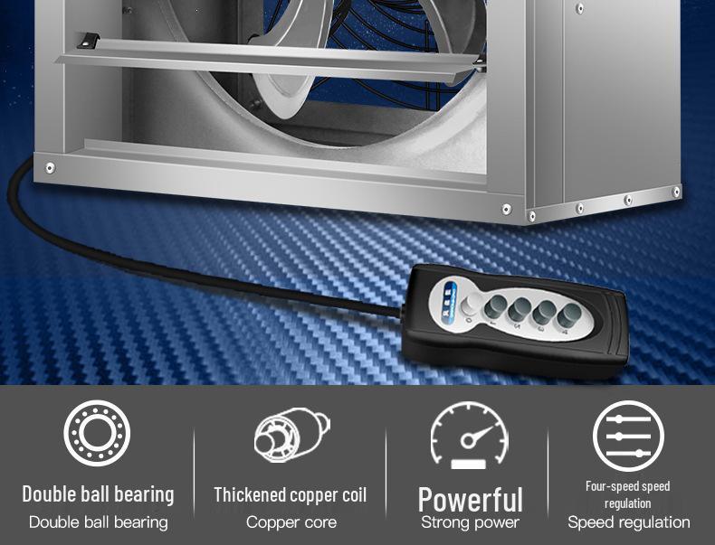 Powerful Adjustable Speed Silent Industrial Exhaust Fan Blower